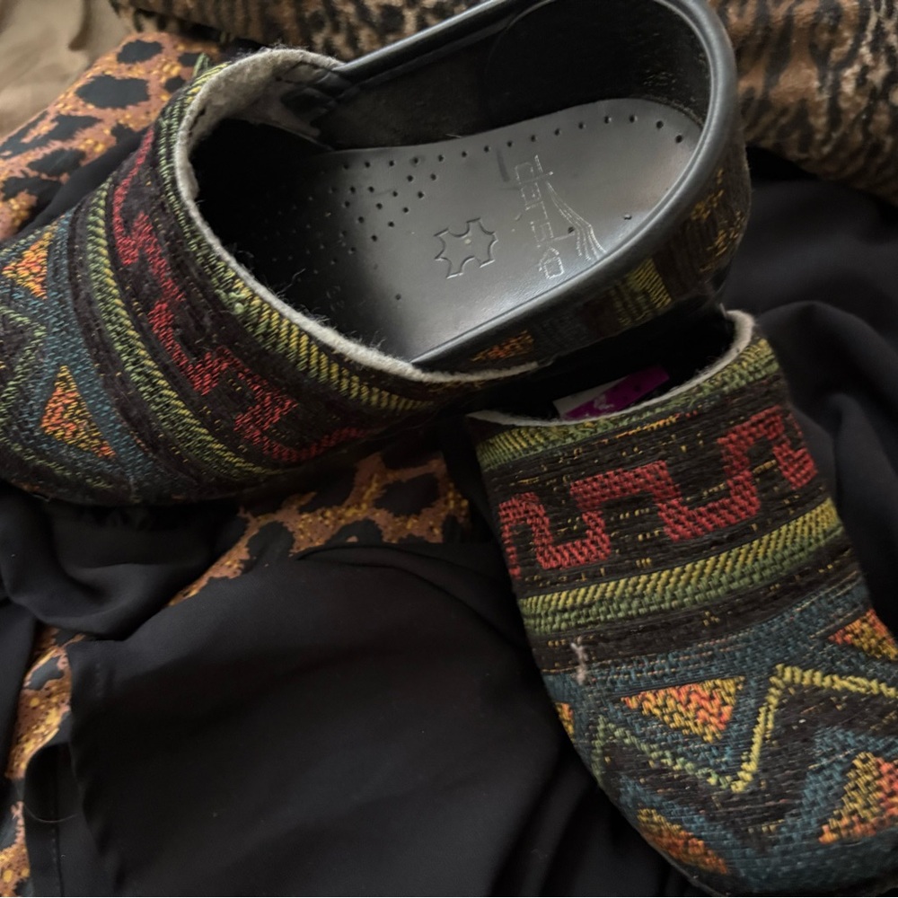 Dansko Multicolor Patterned Mules - Picture 2 of 2